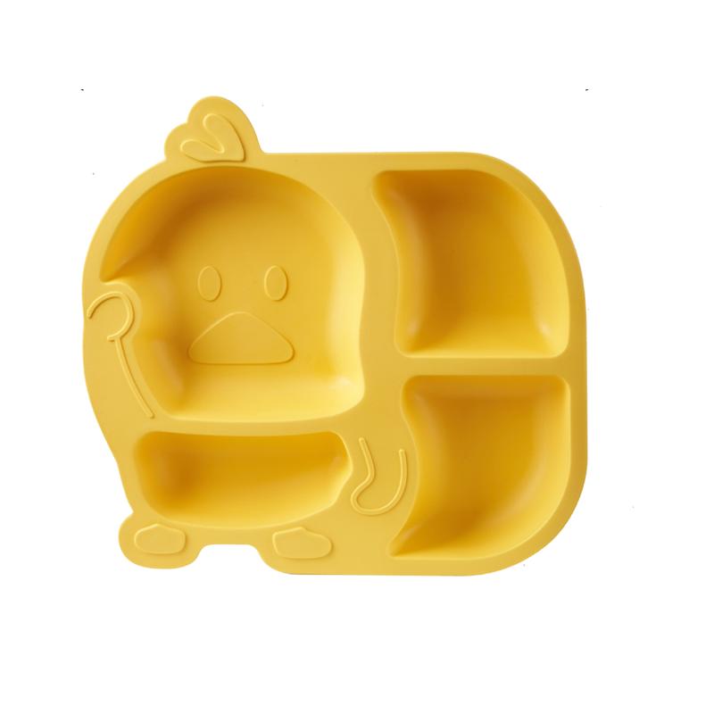 宝宝餐盘儿童分格餐盘防摔防烫食品级幼儿园专用餐具套装辅食碗勺