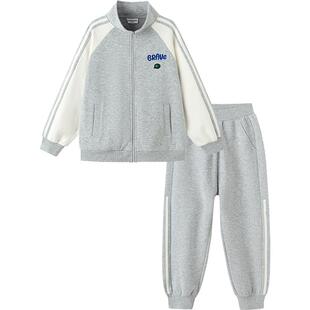 巴拉巴拉儿童运动套装男童女童棒球服外套春秋款童装宝宝两件套潮