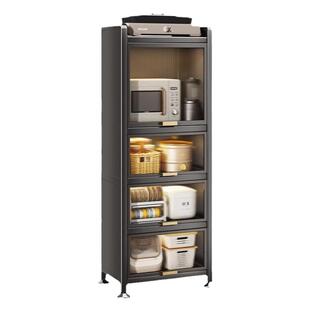 加厚高厨房置物架落地多层储物柜橱柜置物柜夹缝收纳柜储物架柜子