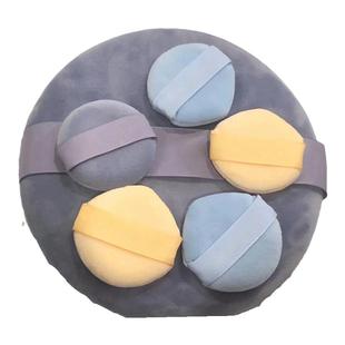 超大号气垫定妆散粉扑紫色天鹅绒柔软亲肤不吃粉学生通用痱子粉扑