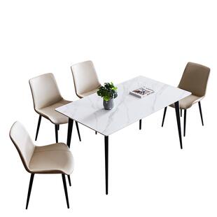 慕思集团旗下艾慕岩板餐桌椅组合现代轻奢桌子小户型餐厅饭桌凳子