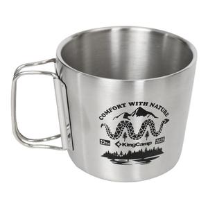 KingCamp户外露营杯双层防烫不锈钢水杯便携野餐烧烤啤酒咖啡杯子