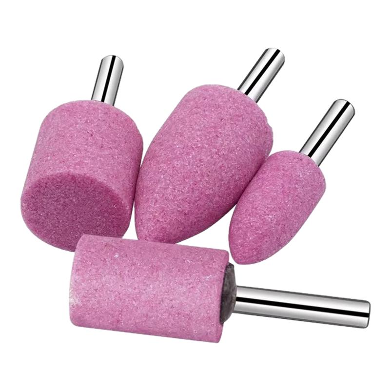 火石仔红刚玉小砂轮磨头6mm