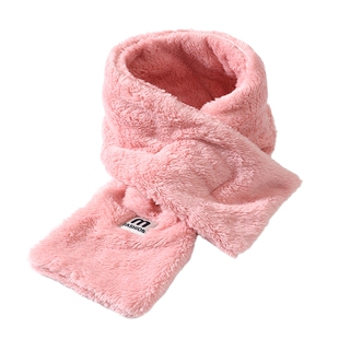 冬季保暖儿童围脖加厚毛绒绒围巾百搭脖套舒棉绒男女宝宝防寒神器