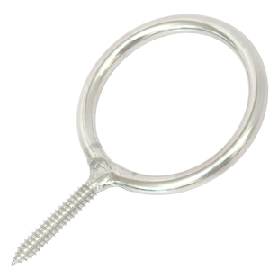 304不锈钢焊接圆环自攻螺丝加长带环羊眼圈焊接吊钩螺杆带孔活节