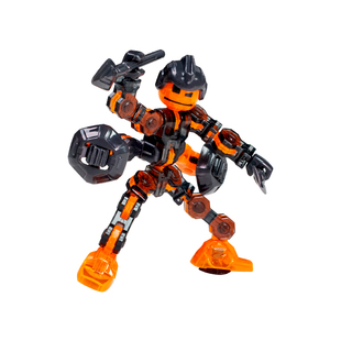 新款ZING响声机械人吸盘夜光幸运Dummy13多关节可动人偶解压手办