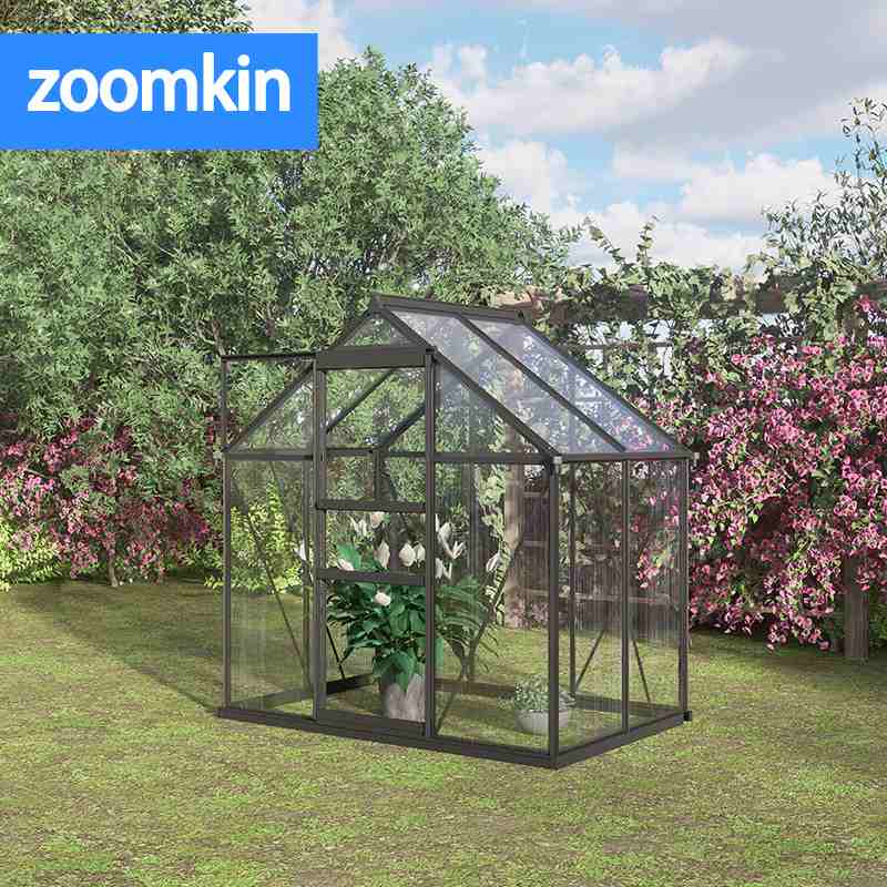 铝合金温室大棚家用庭院花园暖房PC板阳光房蔬菜花棚花卉保温花房