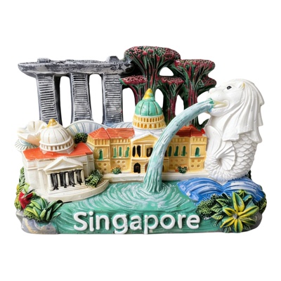 树脂新加坡全地标3D冰箱贴