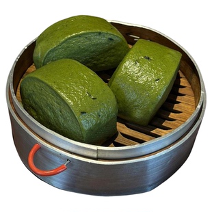 宁波特产象山大塘艾草麦糕艾叶馒头无蔗糖儿童宝宝早餐速食糕点心