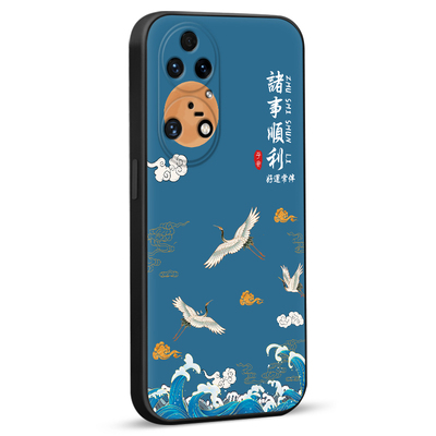 秋昊适用于oppok7x国风复古手机壳perm00全包新款防摔保护套Oppo欧珀realmeq2软硅胶男女网红外壳 oopp真我v5