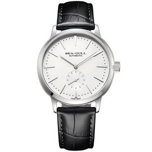 海鸥表男款小三针机械表商务防水皮带男表国民系列手表海帆6075