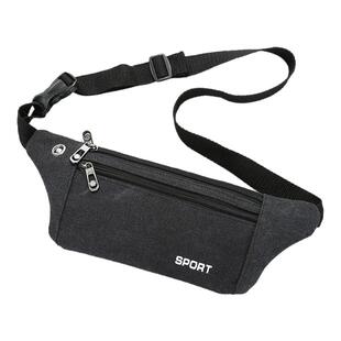 装放手机的小包包夏天斜挎男多功能腰包穿皮带迷你帆布简约