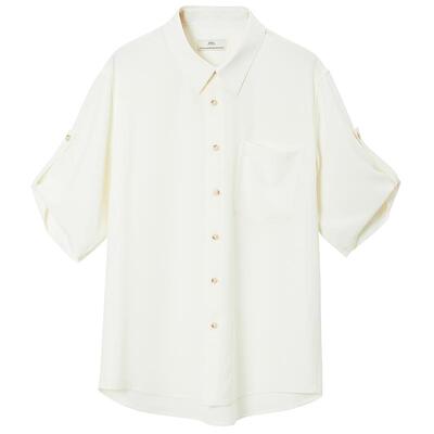 五分袖衬衫短袖工装宽松垂坠感