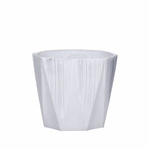 花屿幻想录旗舰店纯白简约现代陶瓷特大花盆家用客厅阳台八角发财树绿植百搭大花瓶