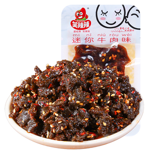 笑辣辣素蹄筋牛筋粒麻辣零食小吃