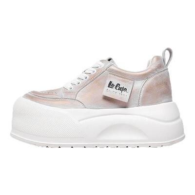 Lee Cooper韩版爆款面包鞋厚底松糕鞋2026春季新款增高百搭大头鞋