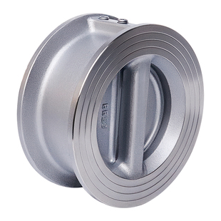 304不锈钢H76W-16P/C对夹式双瓣蝶形止回阀单向阀逆止阀DN40-300