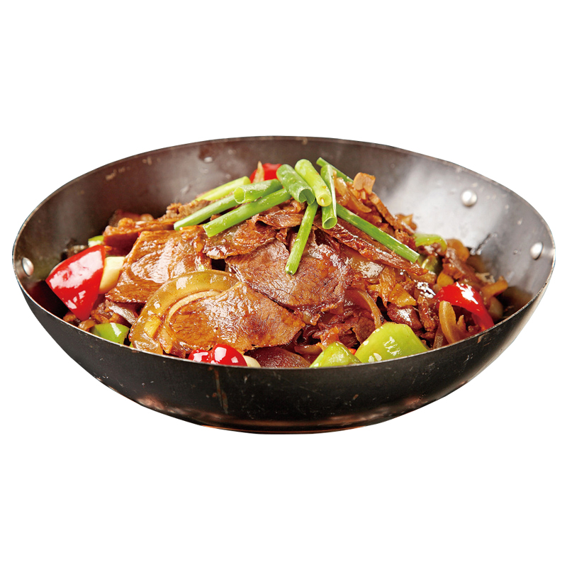 带皮黄牛肉250g干锅小炒肉酒店餐饮半成品美食特色菜火锅商用食材