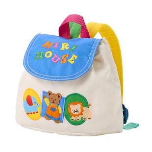 MIKIHOUSE小动物刺绣背包男女同款双肩包儿童书包