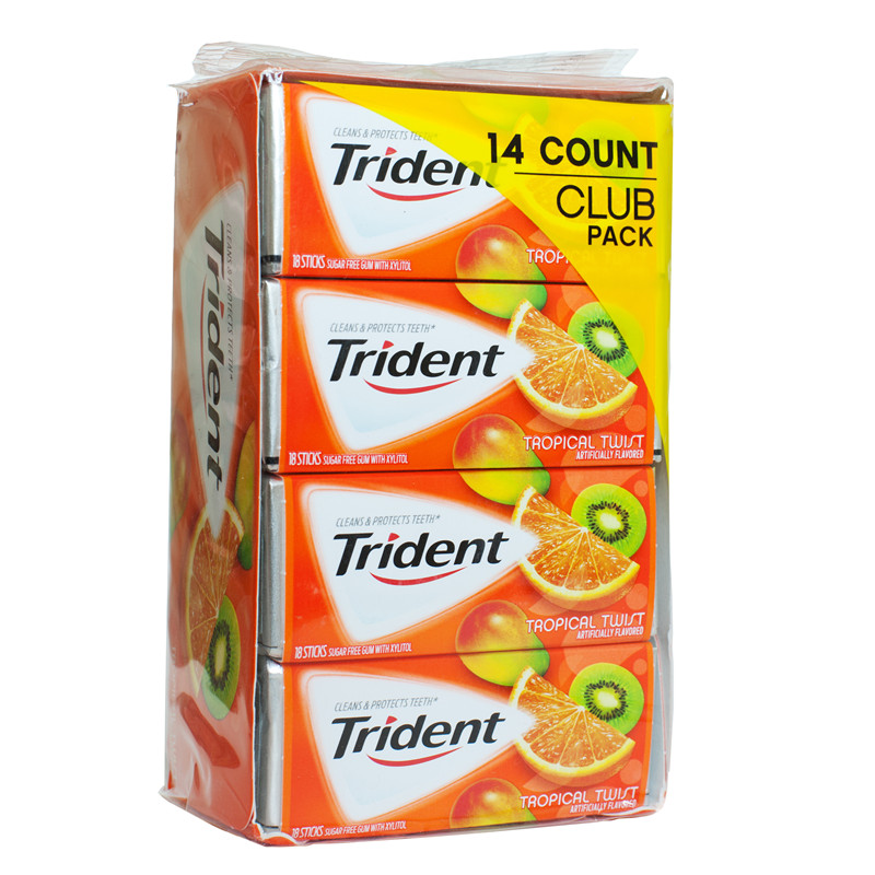 trident三叉戟包邮木糖醇口香糖