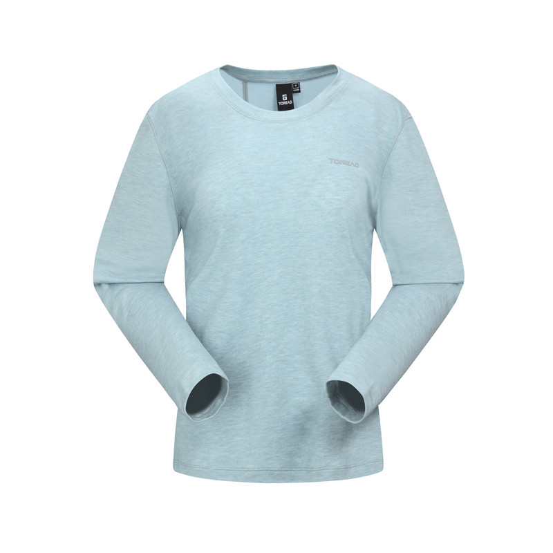 探路者速干长袖运动T恤抑菌除味吸湿快干美利奴羊毛长袖上衣女