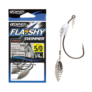 日本欧娜 OWNER 5164 配重防脱带铅曲柄钩 带旋转亮片钩锋利鱼钩