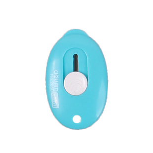 得力美工刀小号学生用糖果色伸缩便携拆快递刀拆箱开信封mini学生