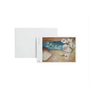 kp997当代绘画富贵瓶节日售后感谢邀请随写商务通用贺卡明信片