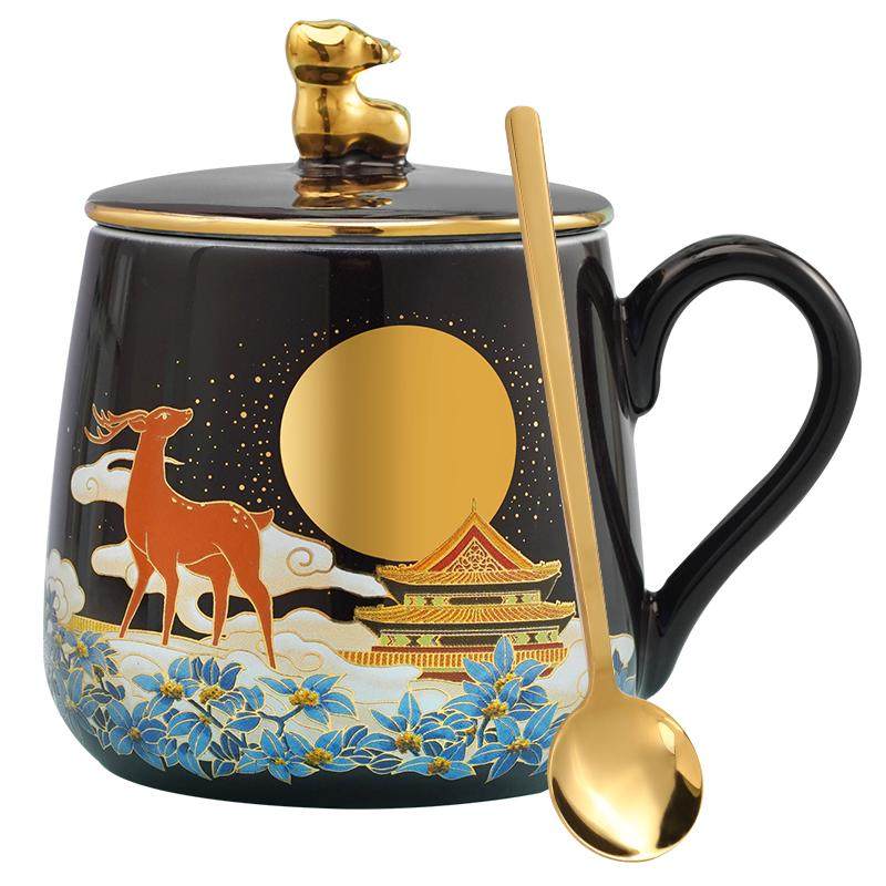 故宫官方吉鹿献瑞马克杯