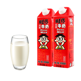 旺旺旺仔牛奶1L升装plus加长版超大瓶家庭儿童营养早餐奶年货饮料