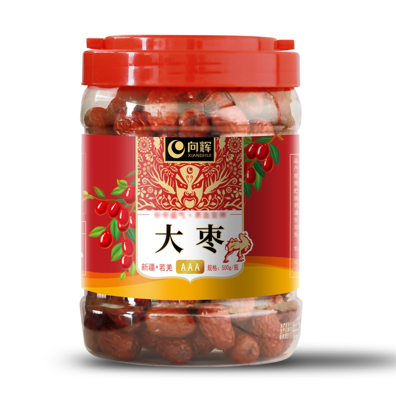 向辉3A大枣500g正品官方旗舰店新疆若羌红枣特产级大枣皮薄肉厚