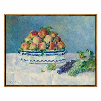 雷诺阿《桃子和葡萄》版画装饰画