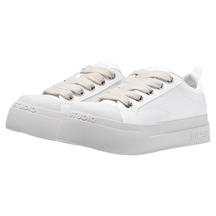 鹭卓同款 3unbind大头鞋黑白百搭帆布鞋男女小众厚底增高休闲板鞋