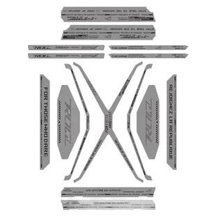 华硕701创世神机箱翻毛皮 定制主题翻毛皮白色 自带背胶 简单易贴