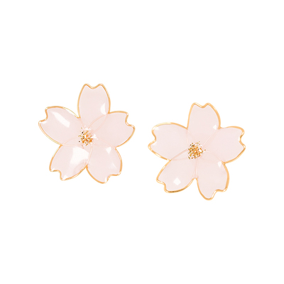 OSEWAYA仙气森系清透樱花耳钉女