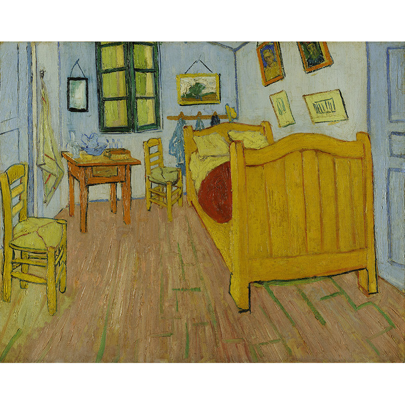 卧室梵高高清油画原版作品静物装饰画喷绘图片