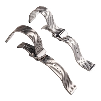 欧米茄海马米兰编织钛钢手表带