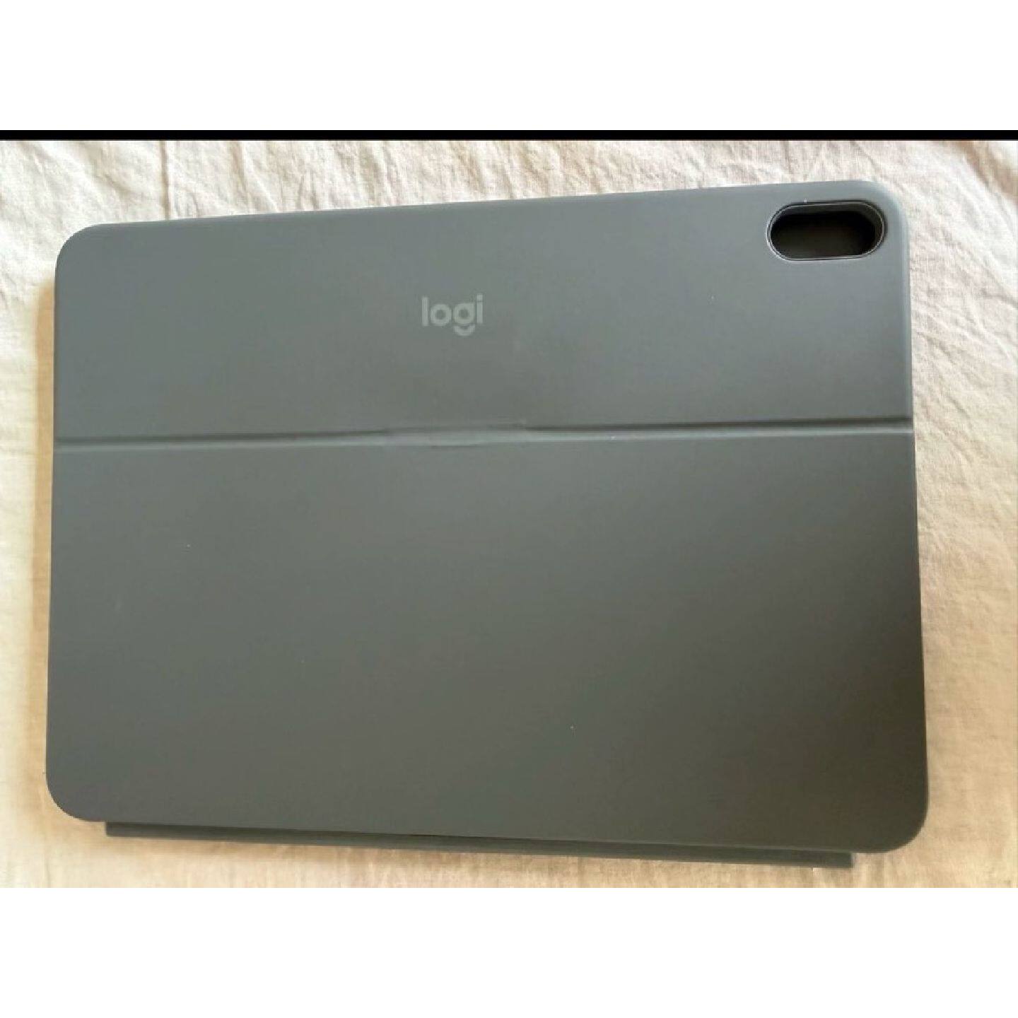 议价可维修罗技iPad保护壳灰色哑光材质表面印logi标识带磁吸