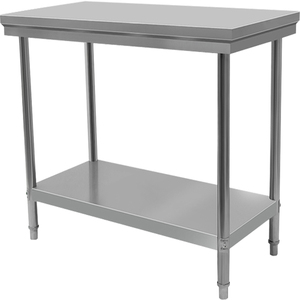 双层不锈钢工作台厨房桌子操作台切菜商用台打包台打荷台饭店案板