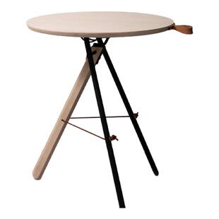 正品纽约departo 户外折叠咖啡桌小圆桌家用露营野餐木质小桌子