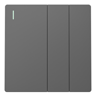 国际电工三开多控中途开关多联三联开关家用86型双控按钮暗装面板