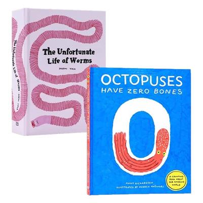 章鱼没有骨头 Octopuses Have Zero Bones 英文原版绘本 我们奇妙世界的计数书 意大利插画师Andrea Antinori 动物图画数数书