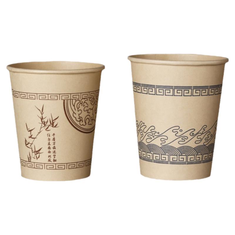 一次性加厚纸杯水杯泉林本色商用家用办公室商务防烫热饮杯子环保