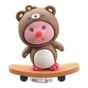 汽车创意可爱滑动滑板loopy露比摆件车载中控屏幕仪表台车内装饰