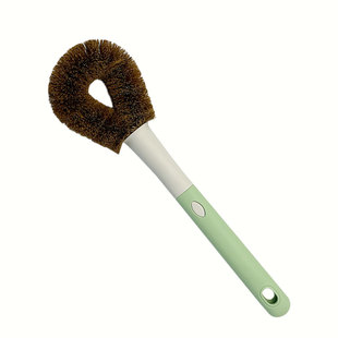 天然椰棕刷不粘锅专用长柄清洁不伤涂层洗锅刷子不沾油去污洗碗