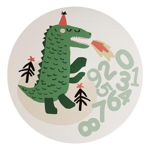 地垫儿童阅读区pvc防水可擦洗高级感卡通圆形卧室床边儿童房地毯