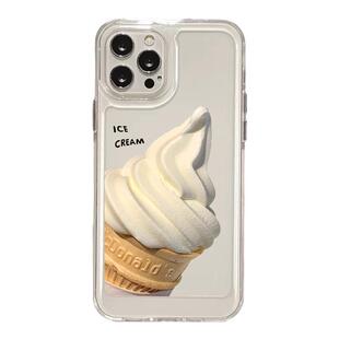 适用于苹果13手机壳iphone14promax冰淇淋12雪糕11全包mini简约8plus创意max小众18新款7p防摔xs夏日x透明8套