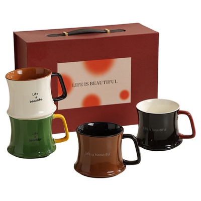 熊谷组原创束腰马克杯高级咖啡杯