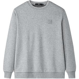 HLA/海澜之家保暖加绒加厚针织衫25秋冬新款远红外立体刺绣毛衣男