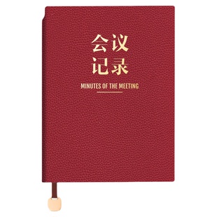 文创艺新款荔枝纹B5会议记录本商务办公定制可印logo笔记本本子高颜值工作纪要会议安排记事本高档加厚日记本